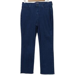 NYDJ Jeans Sheri Slim High Rise Blue Dark Denim Stretch Work Casual